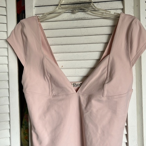 Free People Duo Corset Cami in Light Pink 'Rosie" - Picture 4 of 12